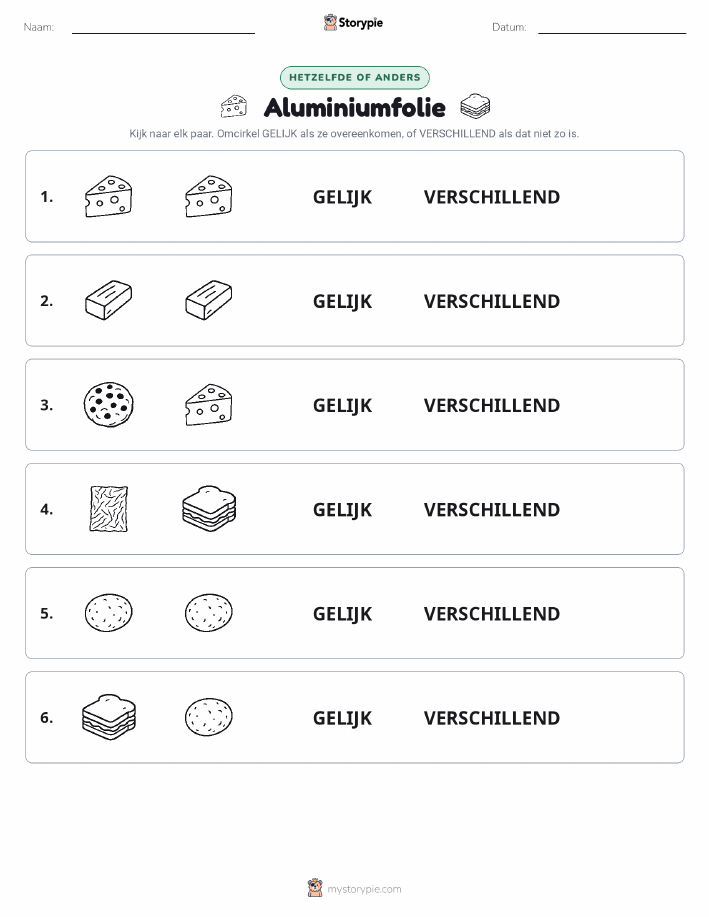 Zelfde of Verschillend