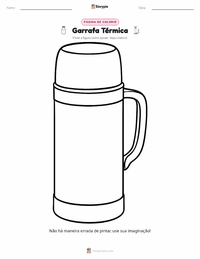 Página de colorir Thermos para crianças