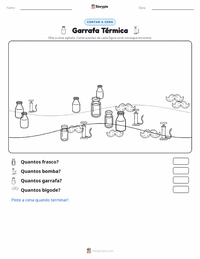 Prévia da folha de atividades imprimível Thermos