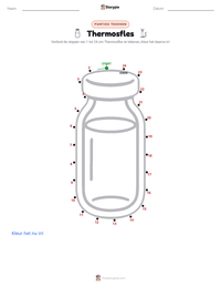 Thermos afdrukbare werkblad voorbeeld