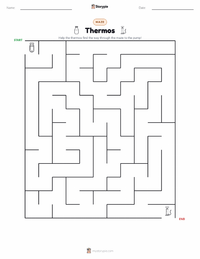 Thermos printable worksheet preview