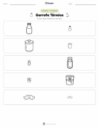Prévia da folha de atividades imprimível Thermos