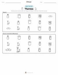 Thermos printable worksheet preview