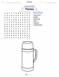 Anteprima della scheda stampabile di Thermos