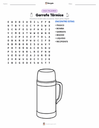 Prévia da folha de atividades imprimível Thermos