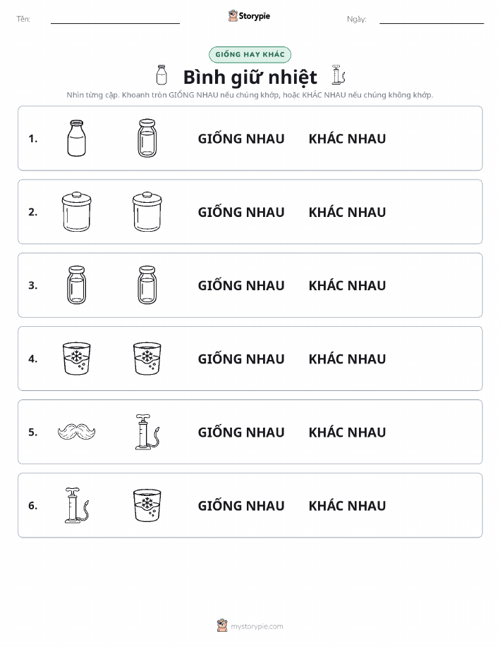 Giống Hay Khác
