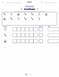 Anesthesia printable worksheet preview