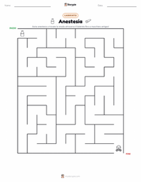 Anteprima della scheda stampabile di Anestesia