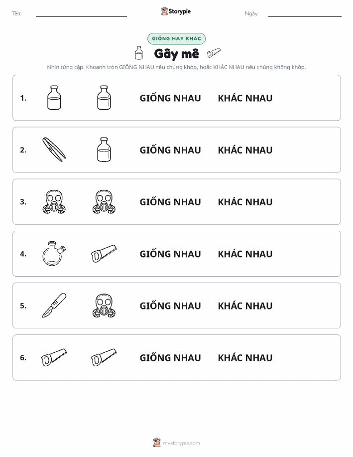 Giống Hay Khác