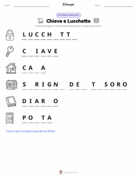 Anteprima della scheda stampabile di Serratura a Chiave