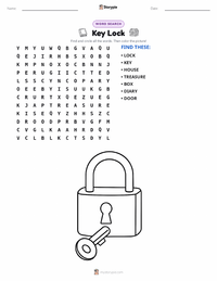 Key Lock printable worksheet preview