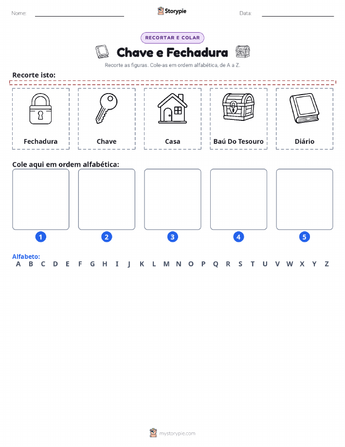 Recortar & Colar Alfabeto