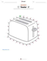 Toaster printable worksheet preview