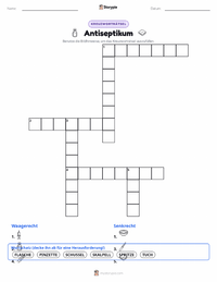 Antisepsis druckbare Arbeitsblatt Vorschau