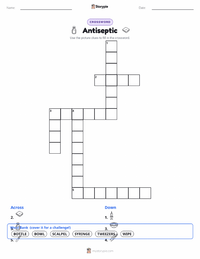 Antiseptic printable worksheet preview