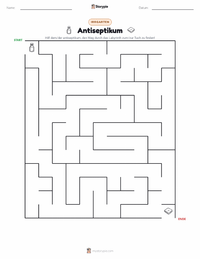 Antisepsis druckbare Arbeitsblatt Vorschau