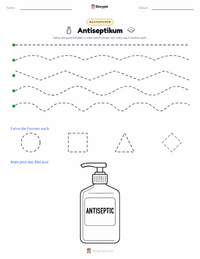 Antisepsis druckbare Arbeitsblatt Vorschau