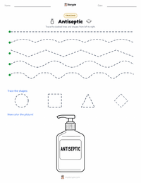 Antiseptic printable worksheet preview