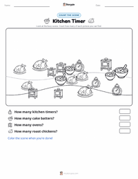 Kitchen Timer printable worksheet preview