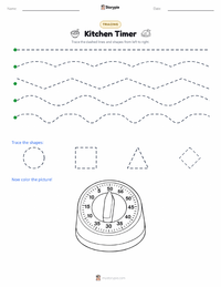 Kitchen Timer printable worksheet preview