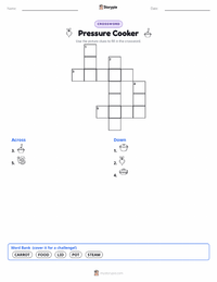 Pressure Cooker printable worksheet preview