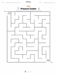 Pressure Cooker printable worksheet preview