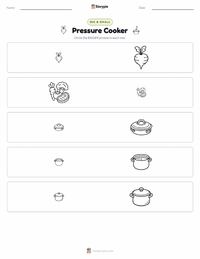 Pressure Cooker printable worksheet preview