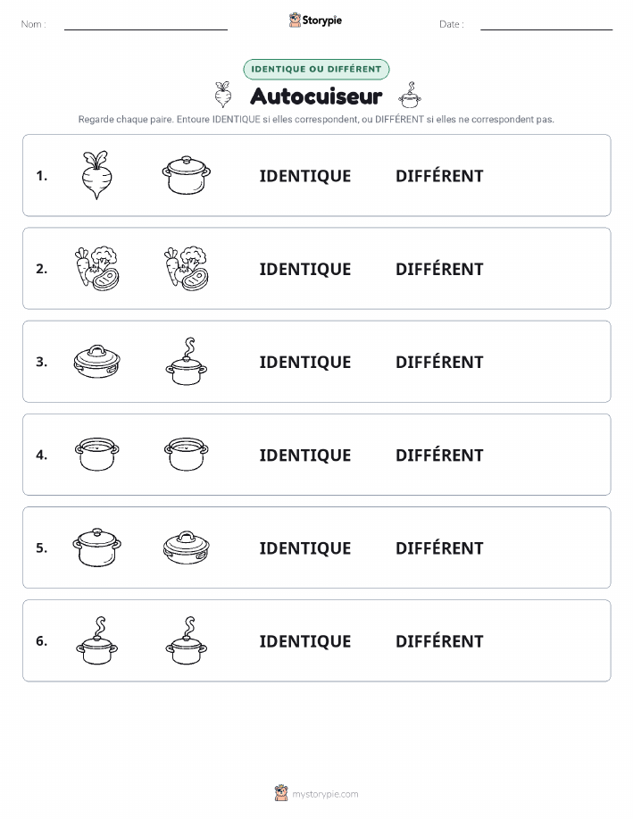 Identique ou Différent