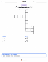 Ballpoint Pen printable worksheet preview
