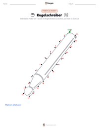 Kugelschreiber druckbare Arbeitsblatt Vorschau