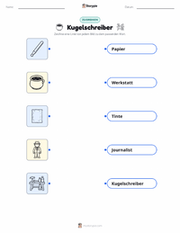 Kugelschreiber druckbare Arbeitsblatt für Kinder