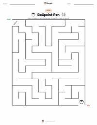 Ballpoint Pen printable worksheet preview