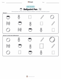 Ballpoint Pen printable worksheet preview
