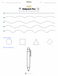 Ballpoint Pen printable worksheet preview