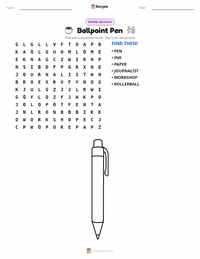 Ballpoint Pen printable worksheet preview