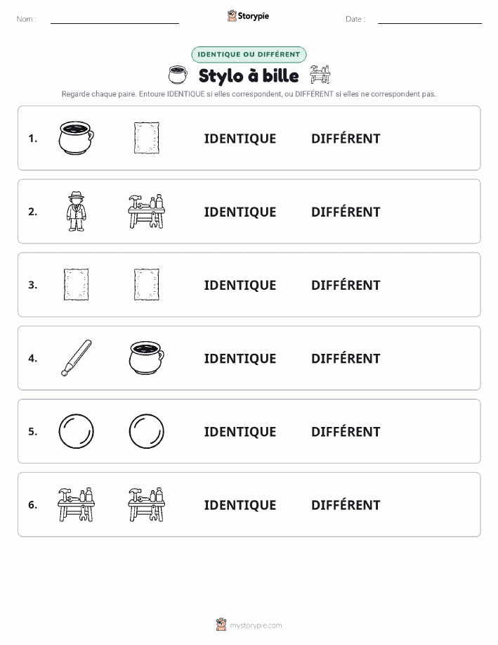 Identique ou Différent
