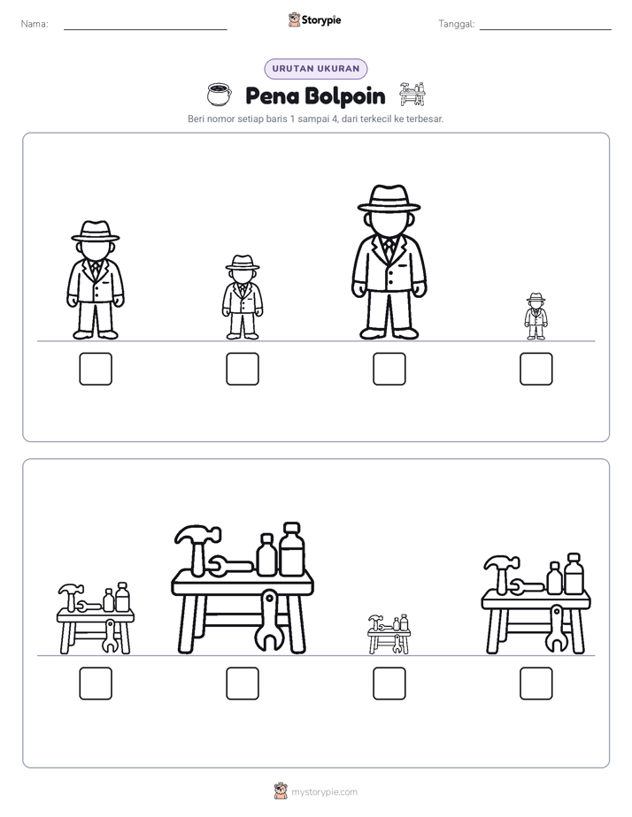 Urutan Ukuran