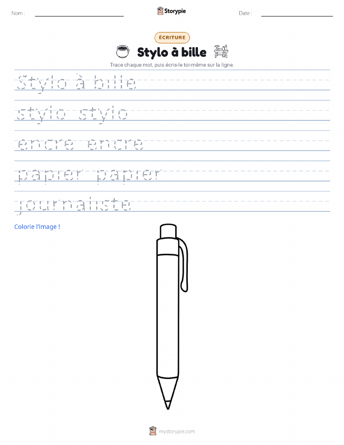Pratique d'écriture