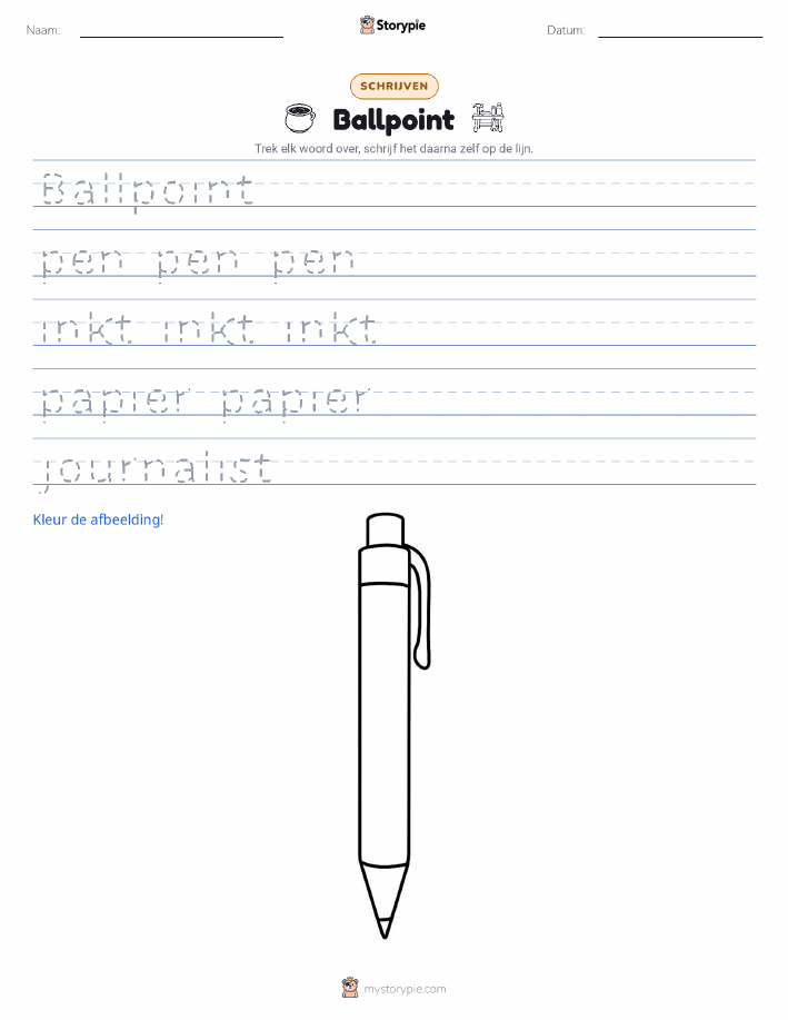 Schrijf Oefening