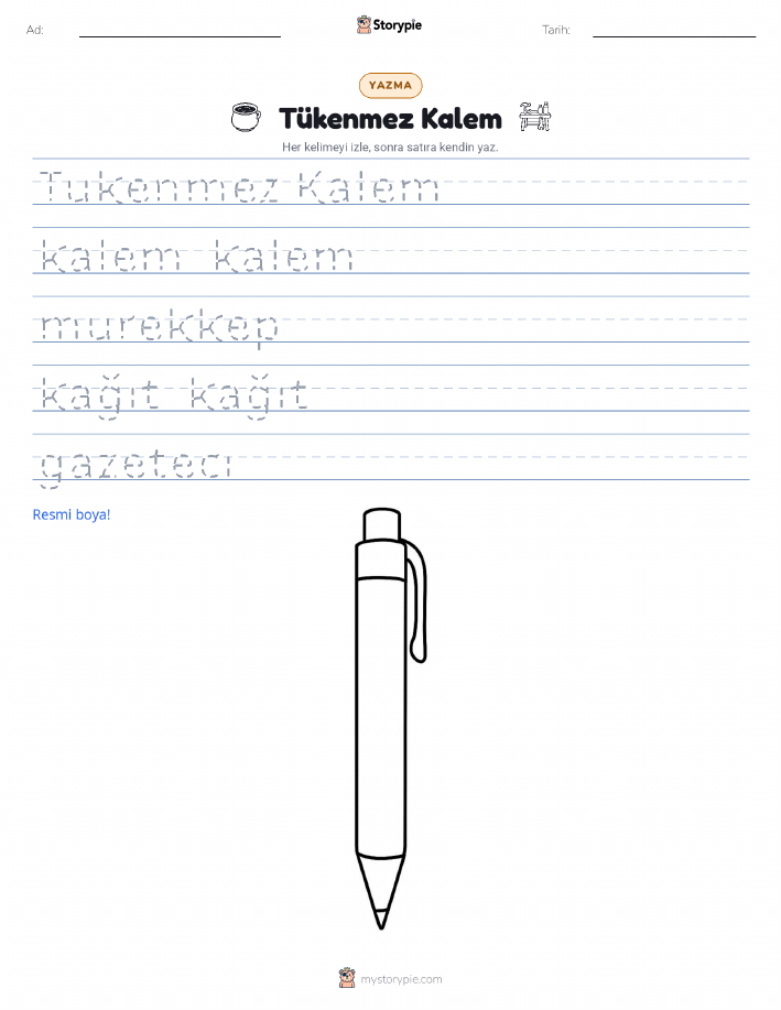 Yazma Pratiği