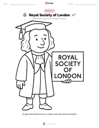 Royal Society of London druckbare Arbeitsblatt Vorschau