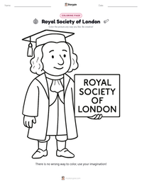 Royal Society of London printable worksheet preview