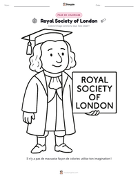 Aperçu de la feuille de travail imprimable Royal Society of London