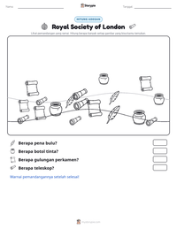 Prabaca lembar kerja cetak Royal Society of London