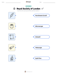 Royal Society of London printable worksheet preview