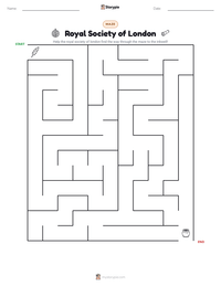 Royal Society of London printable worksheet preview