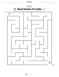 Royal Society of London afdrukbare werkblad voorbeeld