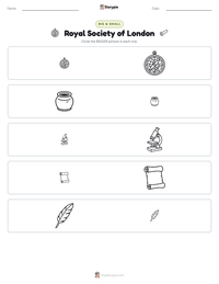 Royal Society of London printable worksheet preview