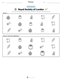 Royal Society of London printable worksheet preview