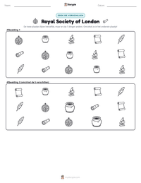 Royal Society of London afdrukbare werkblad voorbeeld